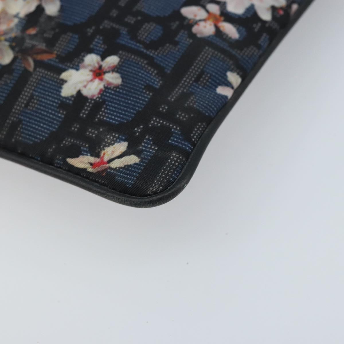 Christian Dior Trotter Canvas Hajime Sorayama Clutch Bag Nylon Navy Auth yk20185