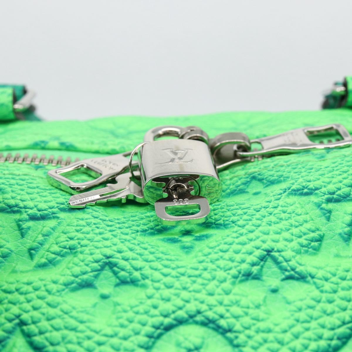 LOUIS VUITTON Illusion Keepall Bandouliere 50 Bag Green M59712 LV Auth yk20200SM
