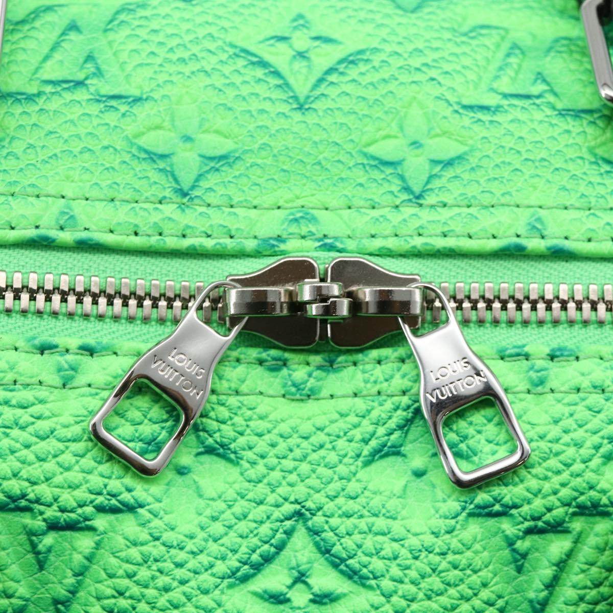 LOUIS VUITTON Illusion Keepall Bandouliere 50 Bag Green M59712 LV Auth yk20200SM