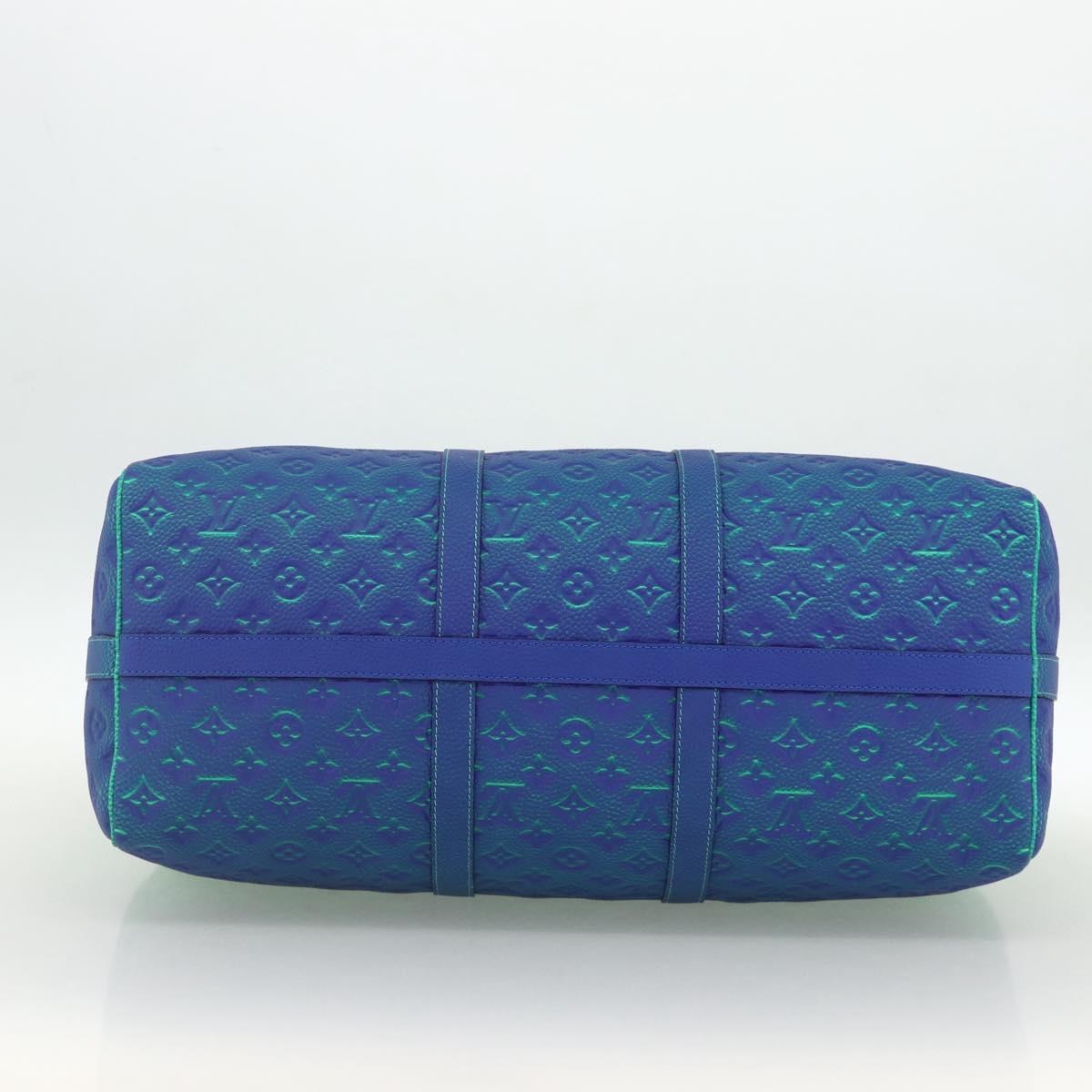 LOUIS VUITTON Illusion Keepall Bandouliere 50 Bag Green M59712 LV Auth yk20200SM