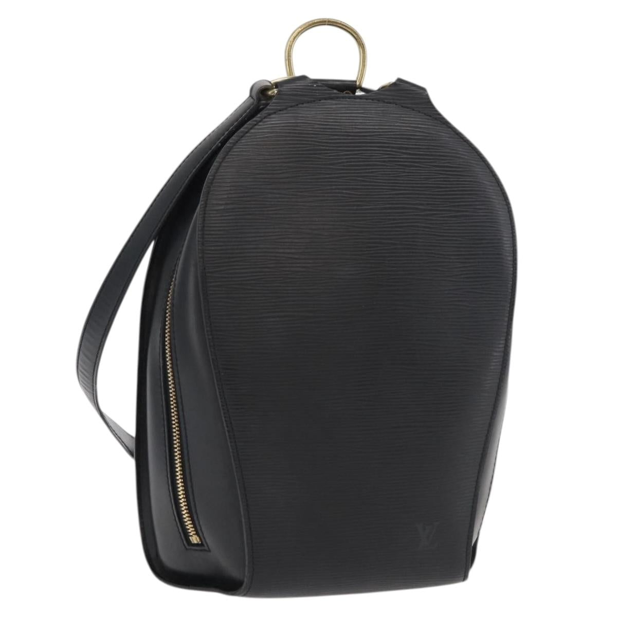 LOUIS VUITTON Epi Mabillon Backpack Black M52232 LV Auth yk20224