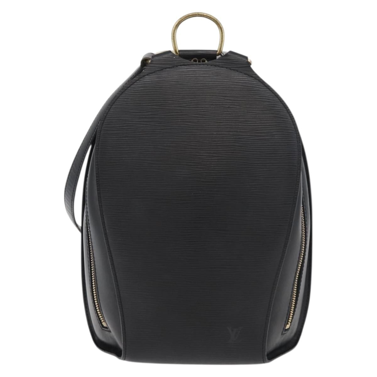 LOUIS VUITTON Epi Mabillon Backpack Black M52232 LV Auth yk20224