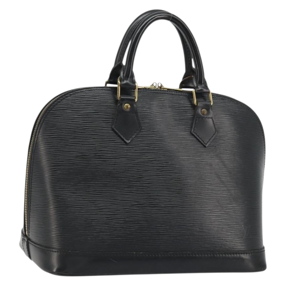 LOUIS VUITTON Epi Alma Hand Bag Noir Black M52142 LV Auth yk20225A