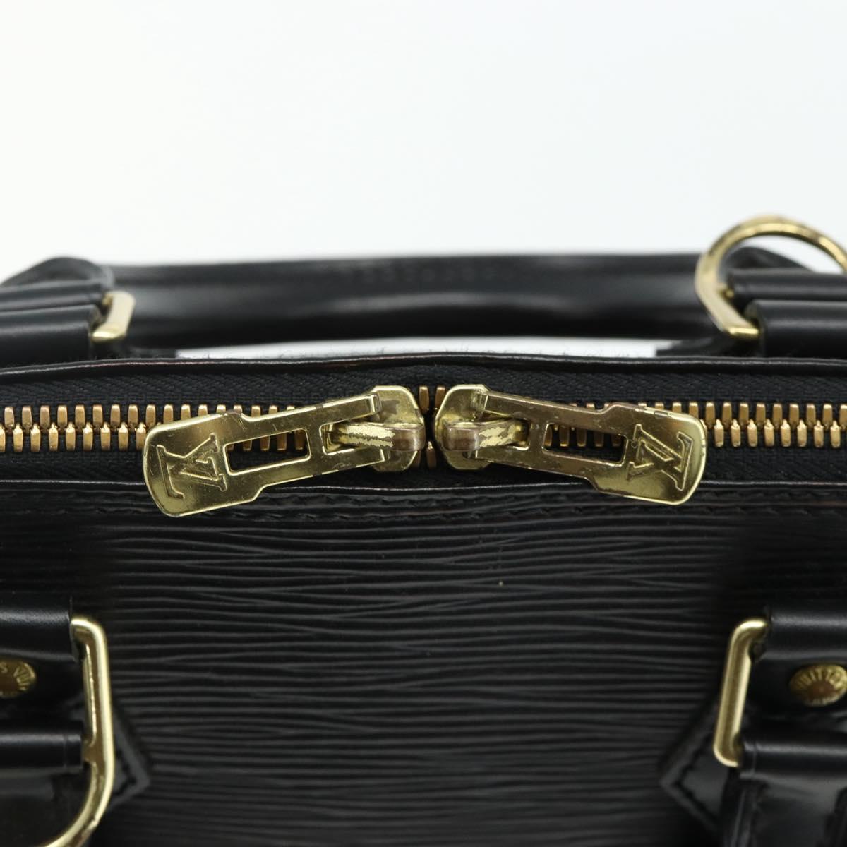 LOUIS VUITTON Epi Alma Hand Bag Noir Black M52142 LV Auth yk20264A