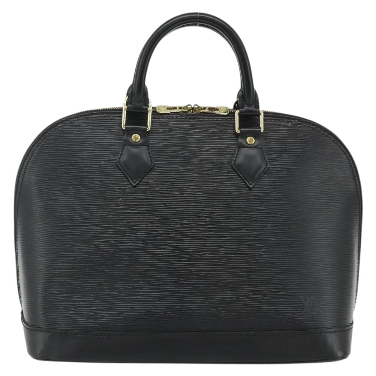 LOUIS VUITTON Epi Alma Hand Bag Noir Black M52142 LV Auth yk20264A