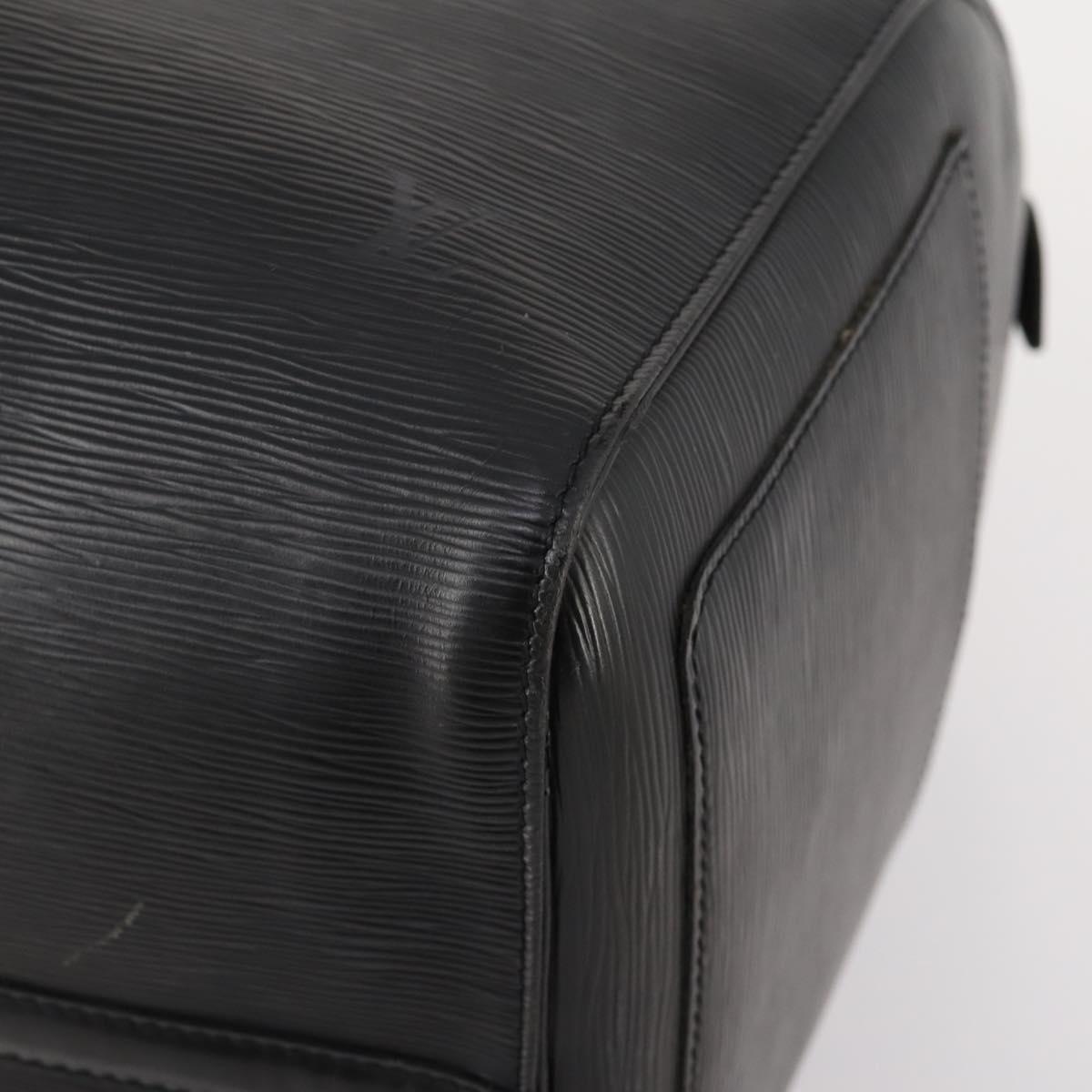 LOUIS VUITTON Epi Keepall 55 Boston Bag Noir Black M42952 LV Auth yk20266