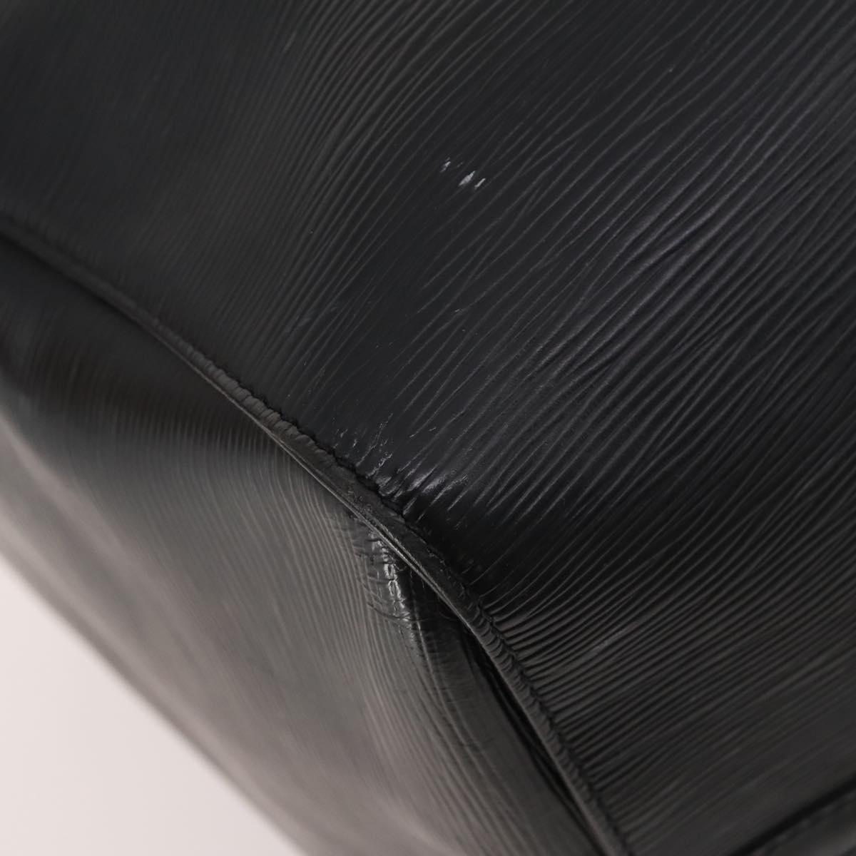 LOUIS VUITTON Epi Keepall 55 Boston Bag Noir Black M42952 LV Auth yk20266