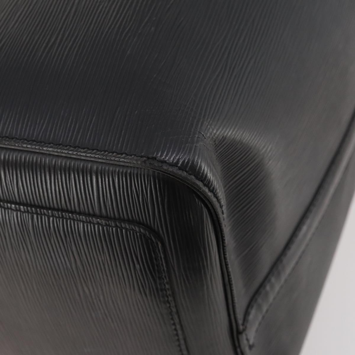 LOUIS VUITTON Epi Keepall 55 Boston Bag Noir Black M42952 LV Auth yk20266