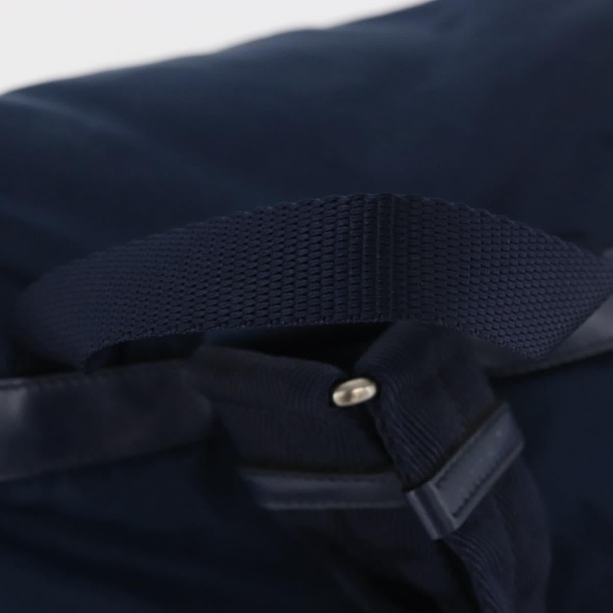 PRADA Backpack Nylon Navy Silver Auth yk20267