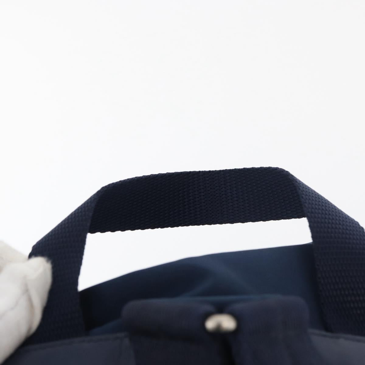 PRADA Backpack Nylon Navy Silver Auth yk20267