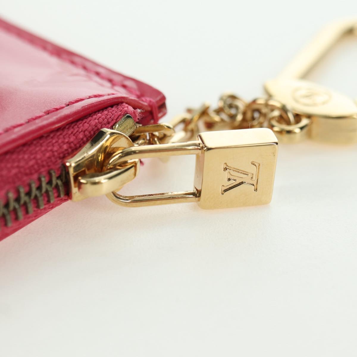 LOUIS VUITTON Vernis Pochette Cles Purse Fran Boise M9144F LV Auth yk20292M