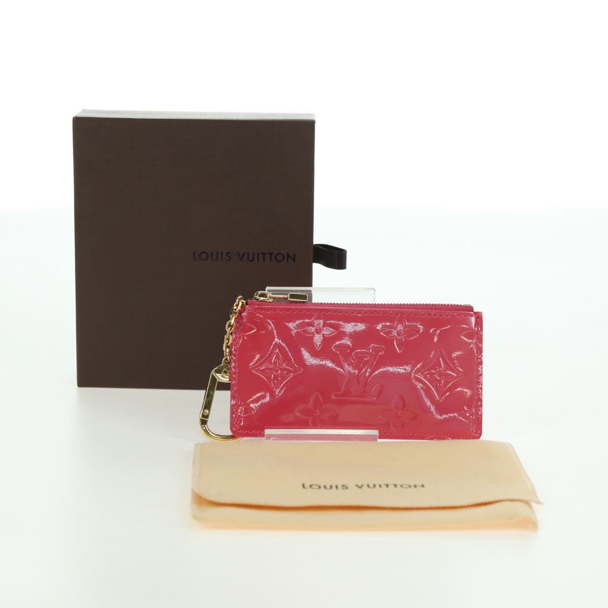 LOUIS VUITTON Vernis Pochette Cles Purse Fran Boise M9144F LV Auth yk20292M