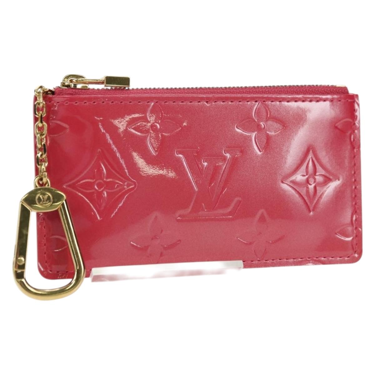 LOUIS VUITTON Vernis Pochette Cles Purse Fran Boise M9144F LV Auth yk20292M