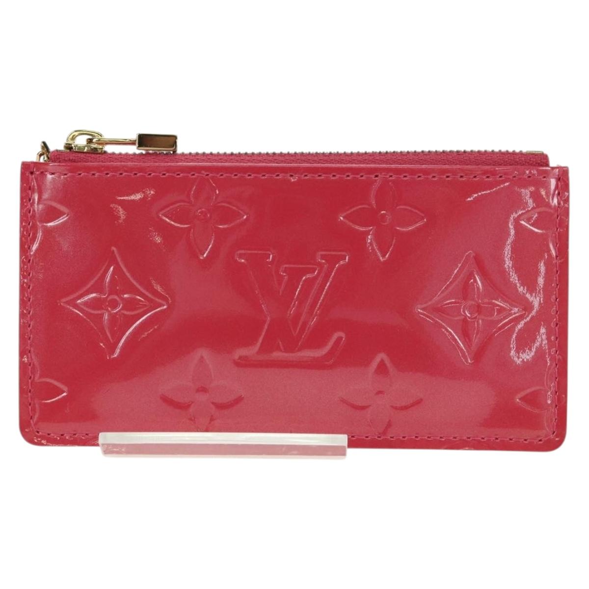 LOUIS VUITTON Vernis Pochette Cles Purse Fran Boise M9144F LV Auth yk20292M