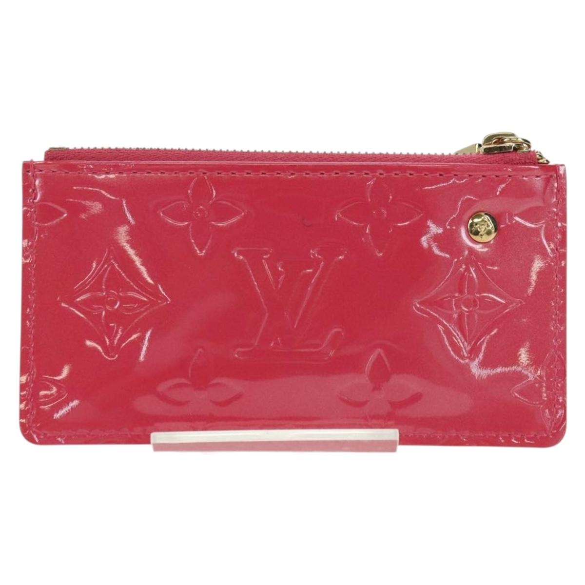 LOUIS VUITTON Vernis Pochette Cles Purse Fran Boise M9144F LV Auth yk20292M