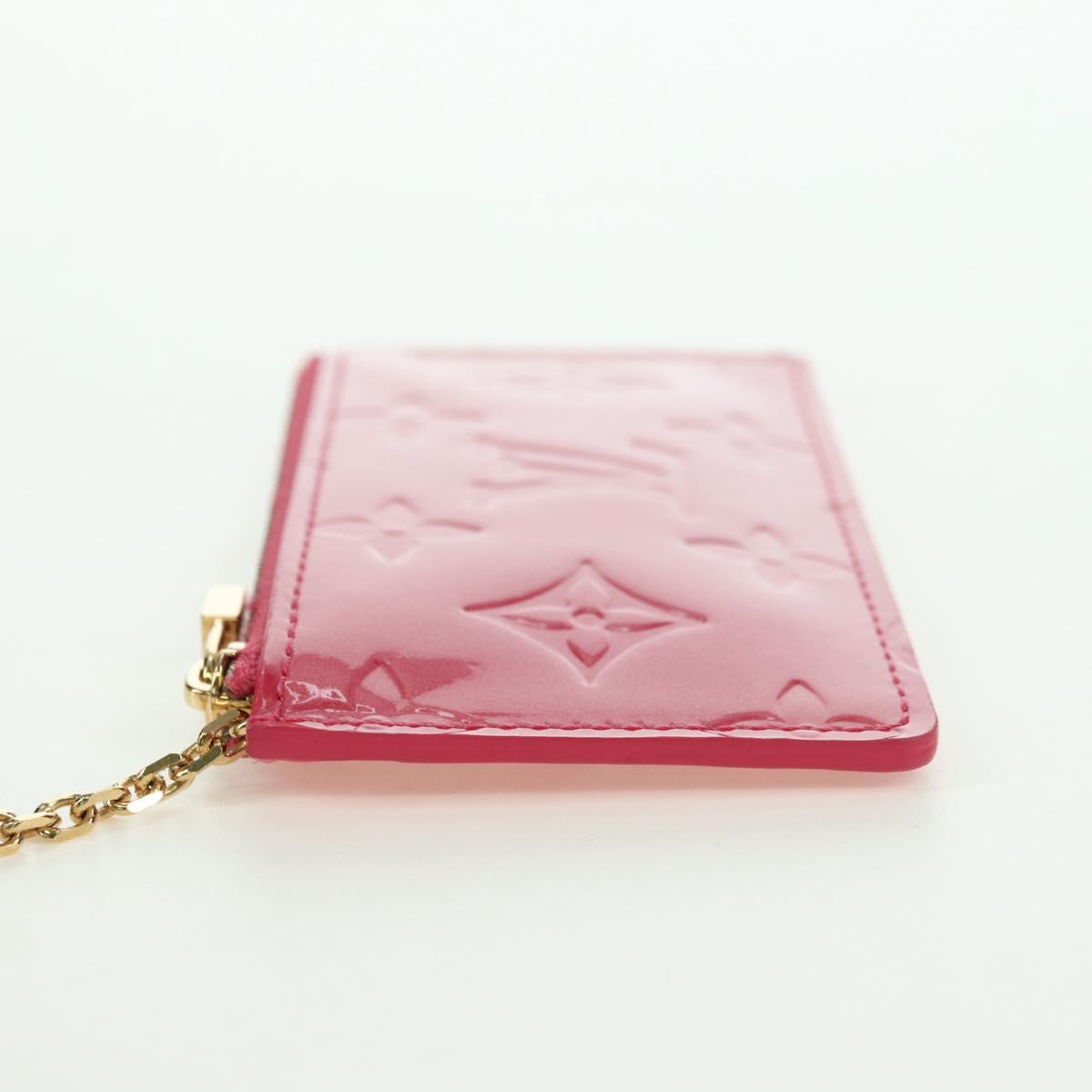 LOUIS VUITTON Vernis Pochette Cles Purse Fran Boise M9144F LV Auth yk20292M