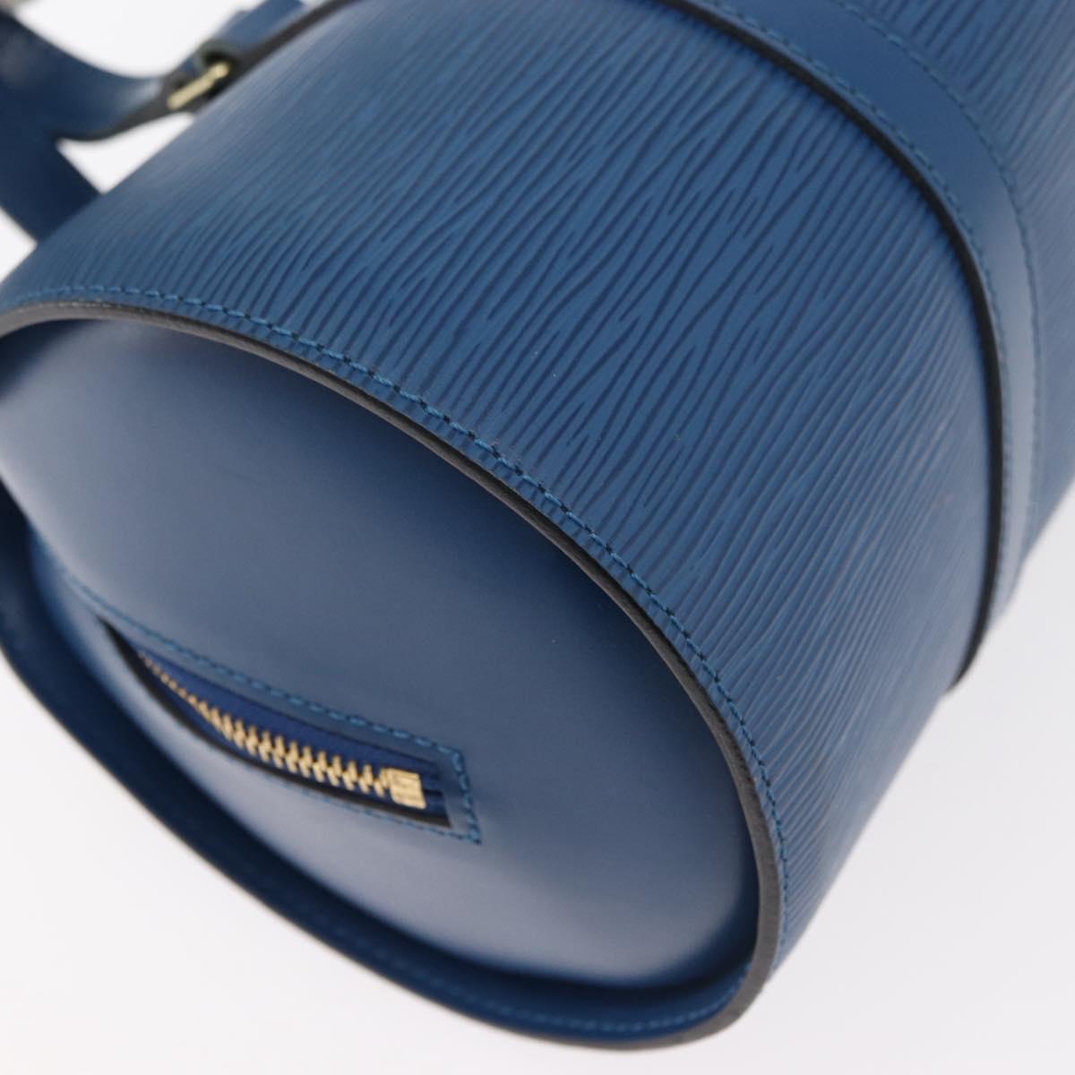LOUIS VUITTON Epi Soufflot Hand Bag Blue M52225 LV Auth yk20328A