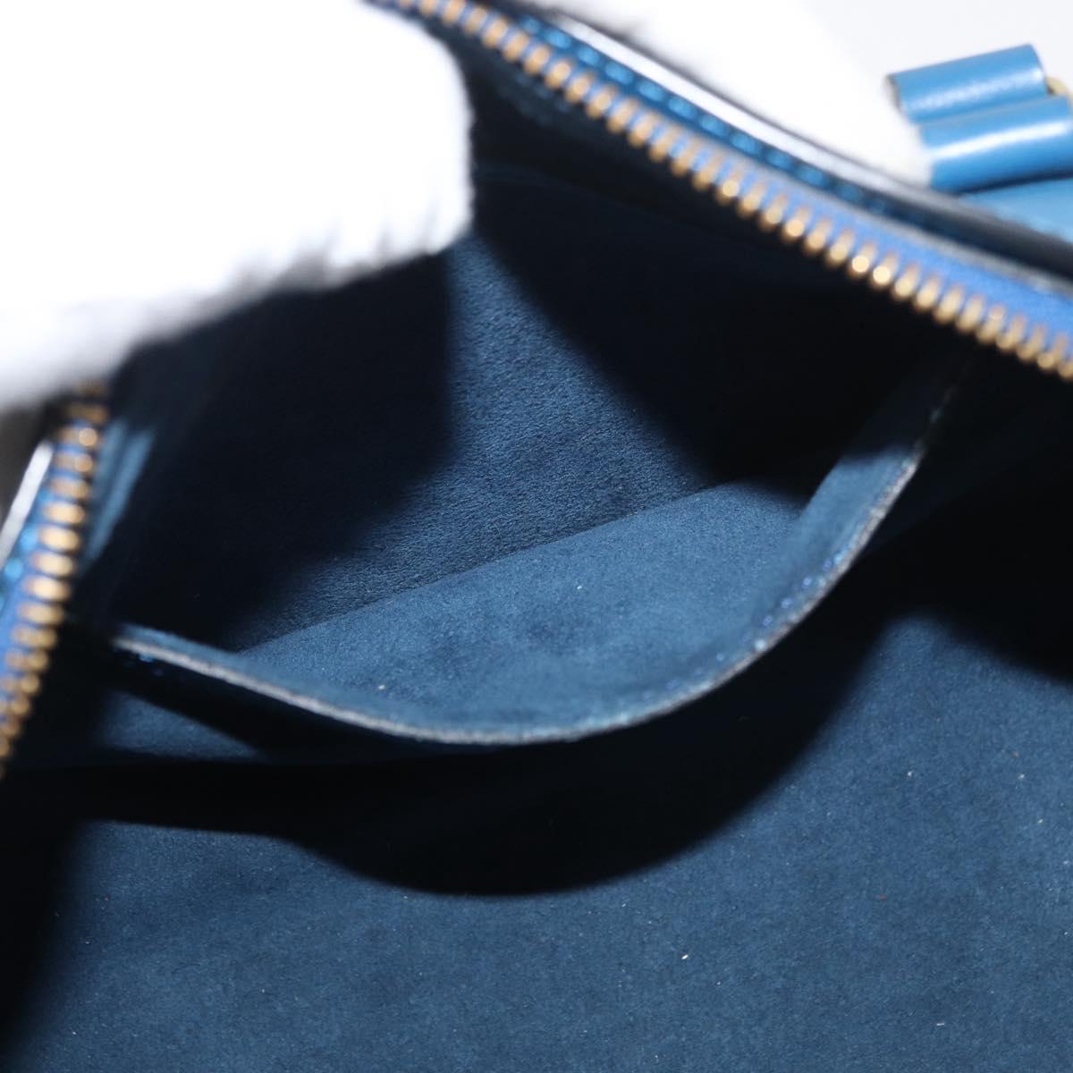 LOUIS VUITTON Epi Soufflot Hand Bag Blue M52225 LV Auth yk20328A