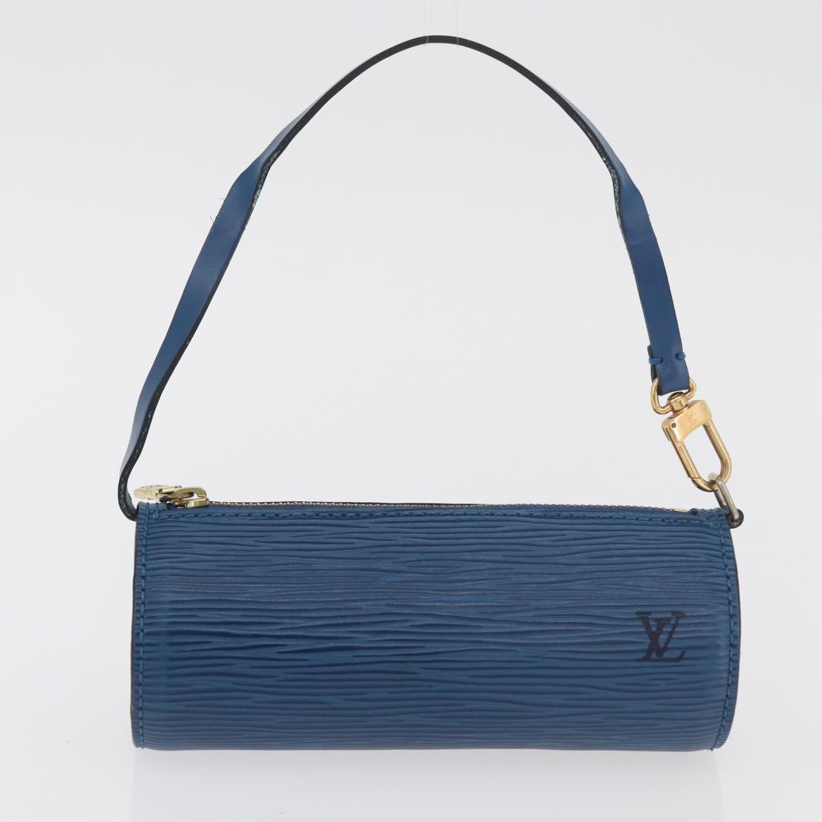 LOUIS VUITTON Epi Soufflot Hand Bag Blue M52225 LV Auth yk20328A
