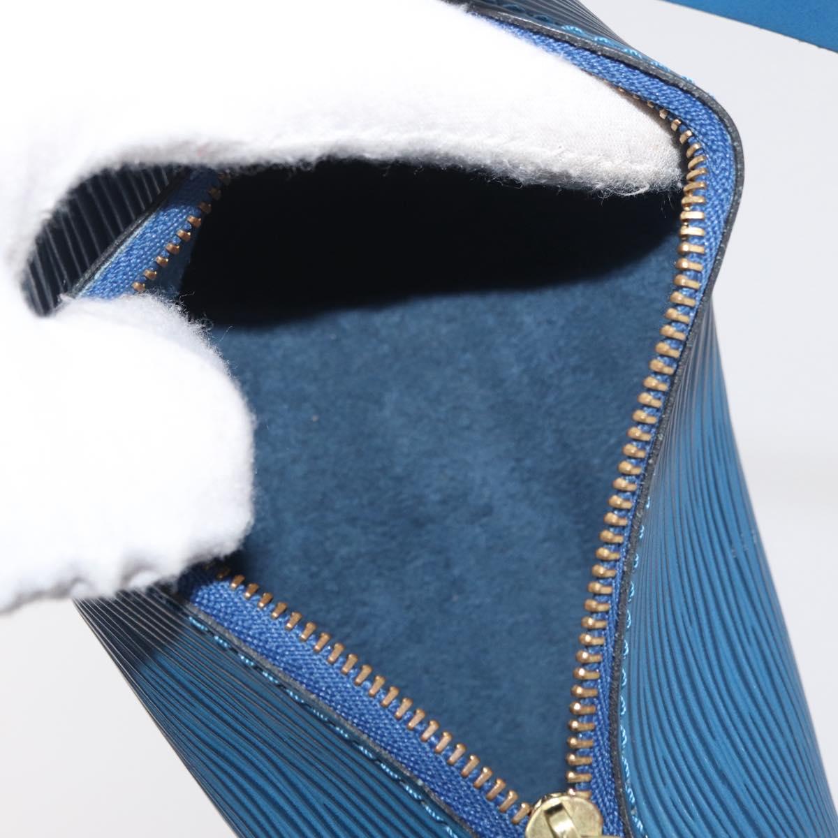 LOUIS VUITTON Epi Soufflot Hand Bag Blue M52225 LV Auth yk20328A
