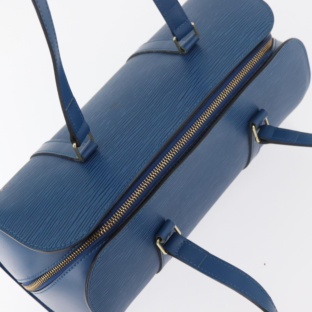 LOUIS VUITTON Epi Soufflot Hand Bag Blue M52225 LV Auth yk20328A
