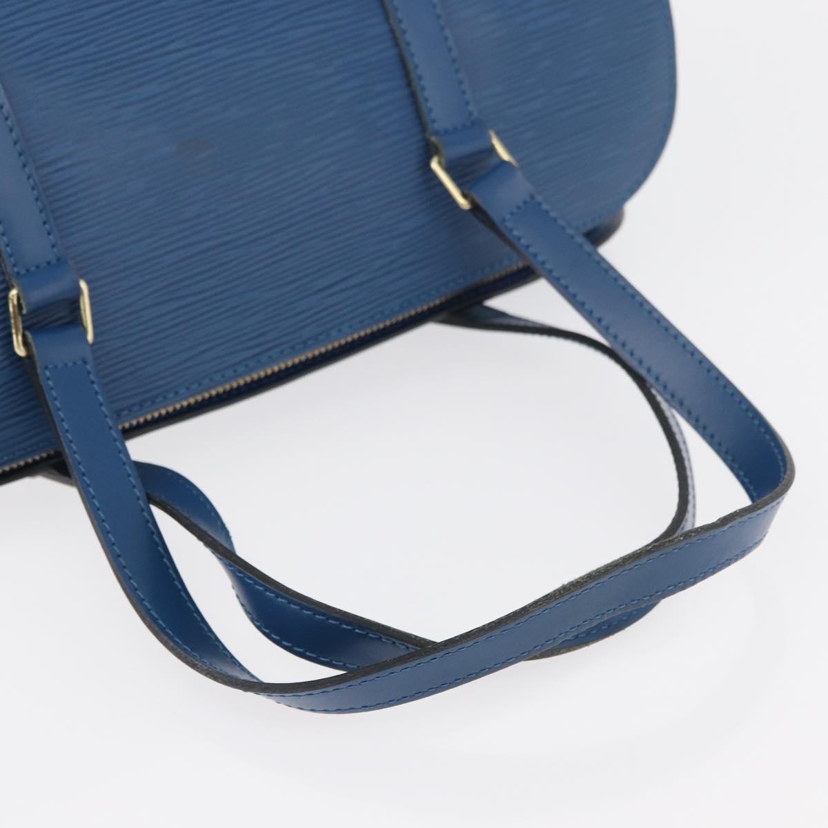 LOUIS VUITTON Epi Soufflot Hand Bag Blue M52225 LV Auth yk20328A
