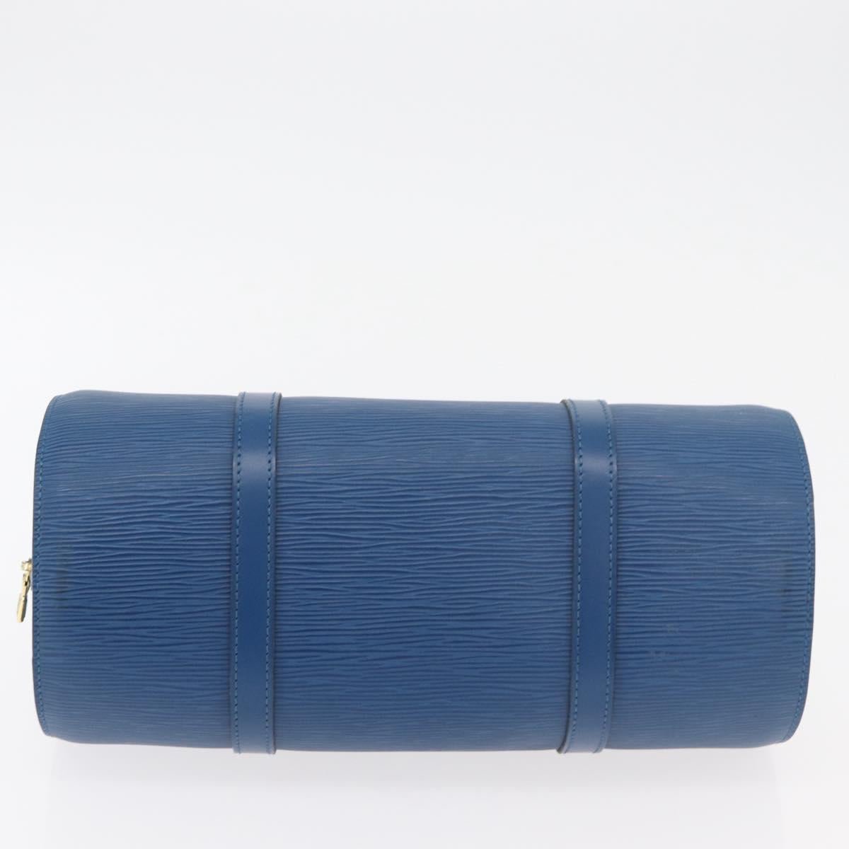 LOUIS VUITTON Epi Soufflot Hand Bag Blue M52225 LV Auth yk20328A