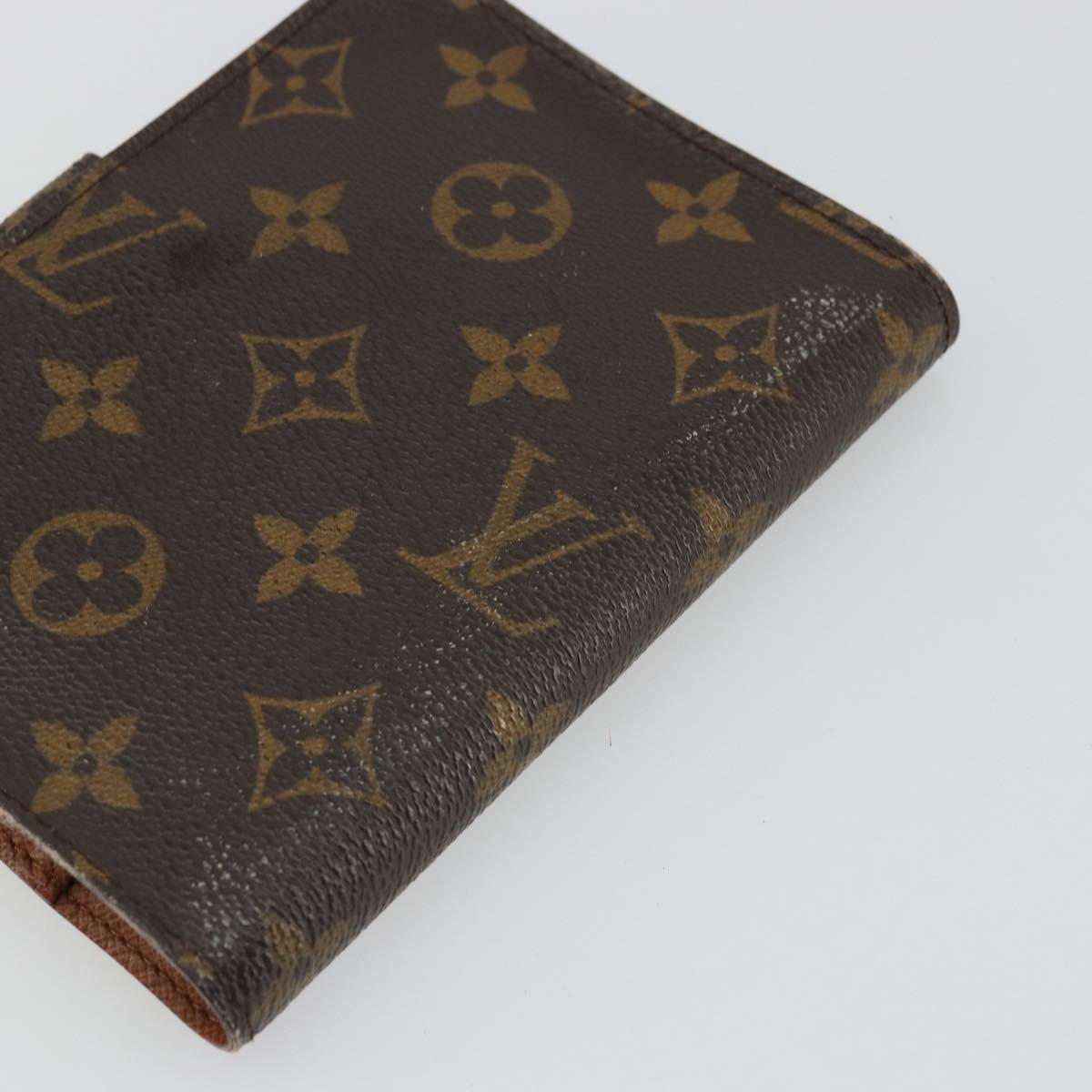LOUIS VUITTON Monogram Agenda PM Day Planner Cover R20005 LV Auth yk20334