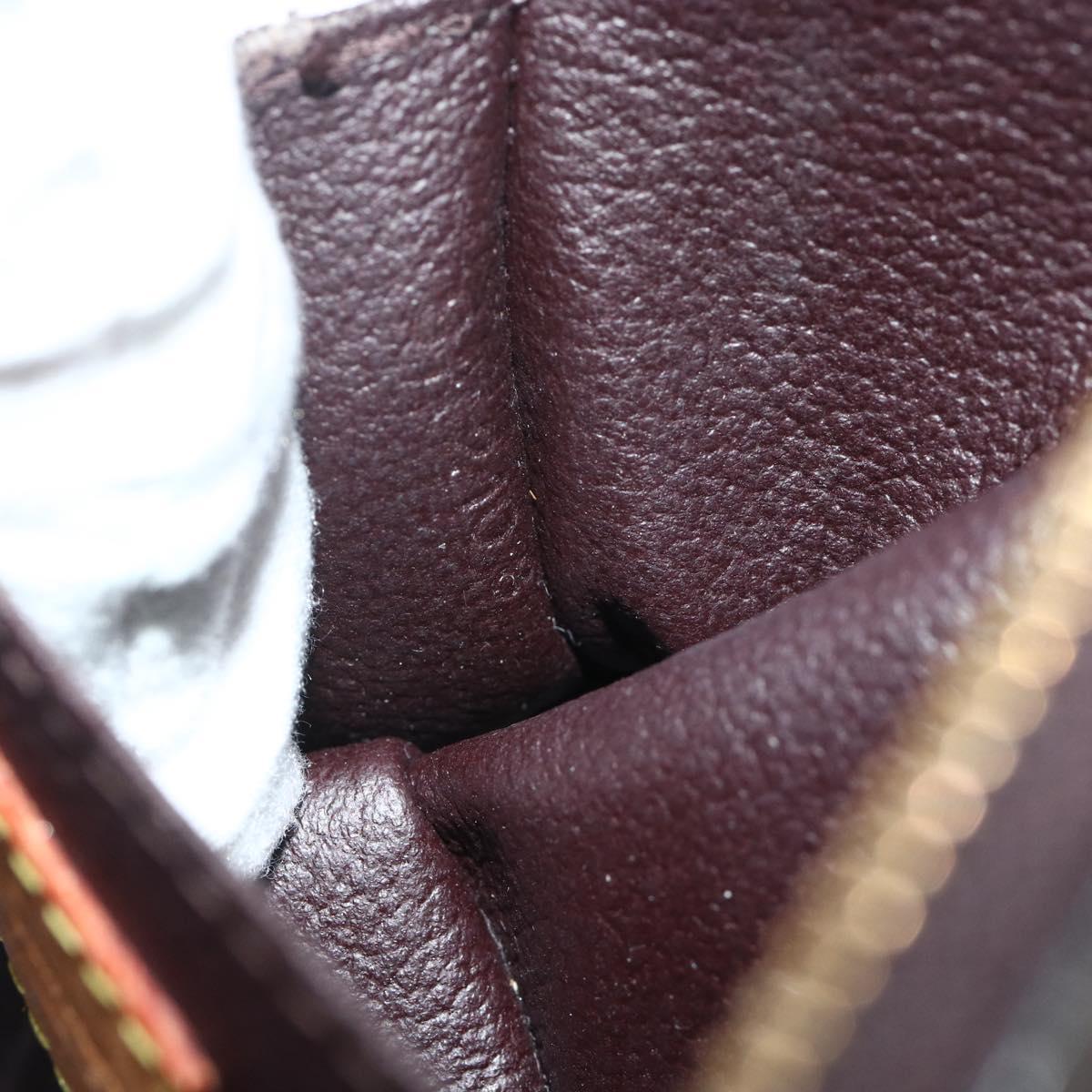 LOUIS VUITTON Monogram Vernis Pochette Cosmetic PM Amarante M91495 Auth yk20343
