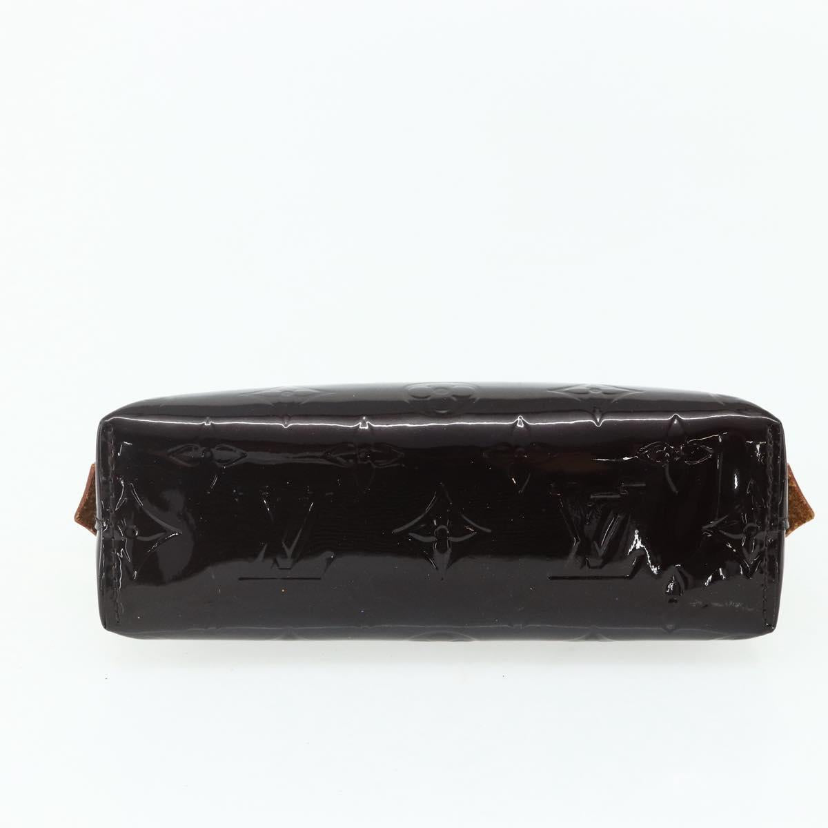 LOUIS VUITTON Monogram Vernis Pochette Cosmetic PM Amarante M91495 Auth yk20343