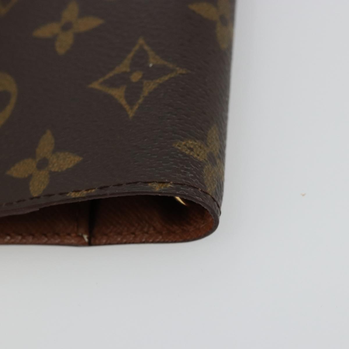 LOUIS VUITTON Monogram Agenda PM Day Planner Cover R20005 LV Auth yk20352