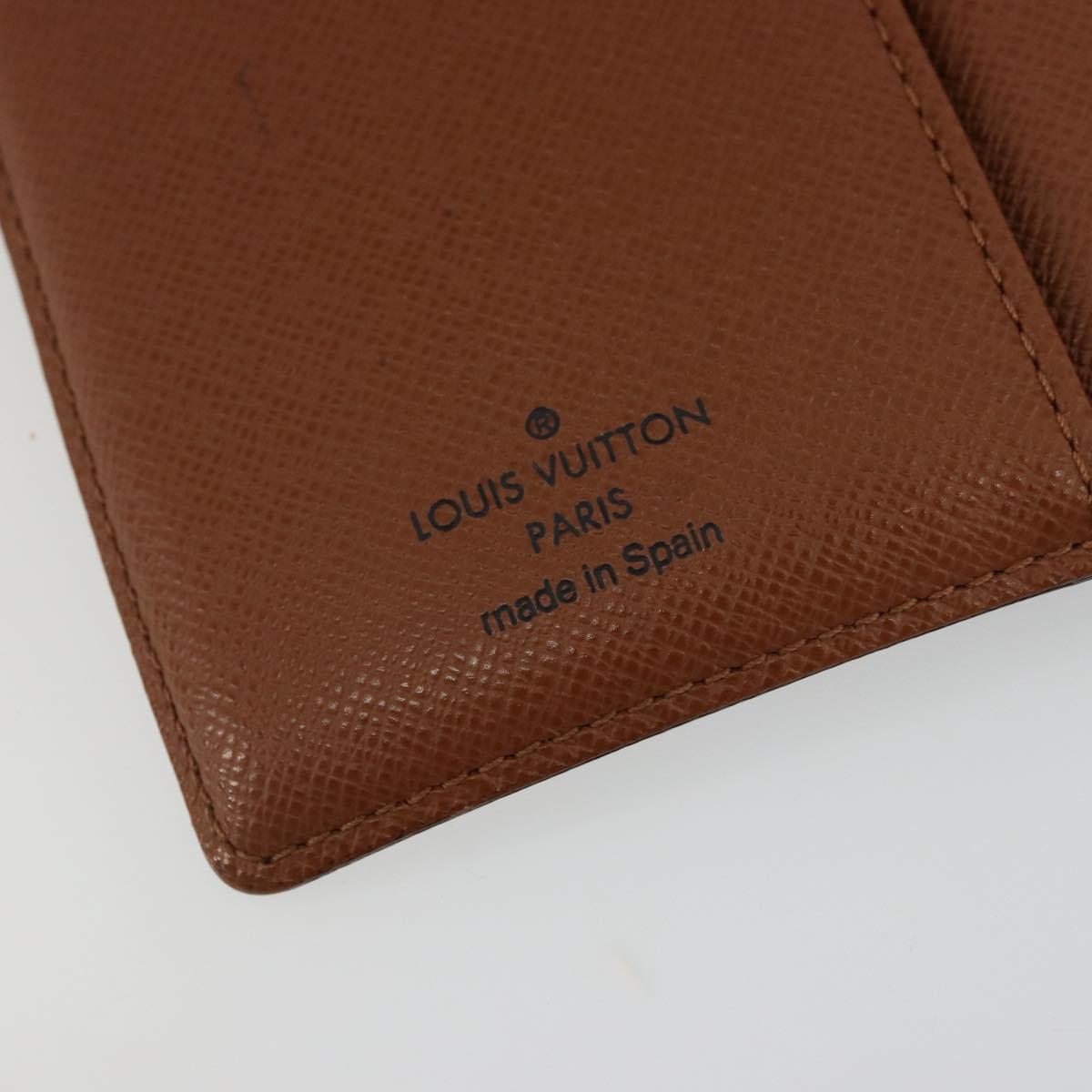 LOUIS VUITTON Monogram Agenda PM Day Planner Cover R20005 LV Auth yk20352