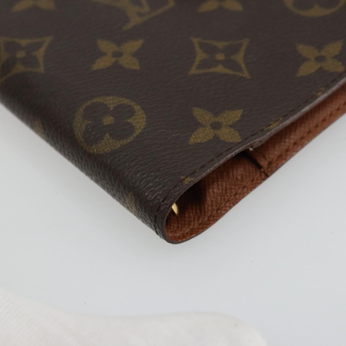 LOUIS VUITTON Monogram Agenda PM Day Planner Cover R20005 LV Auth yk20352
