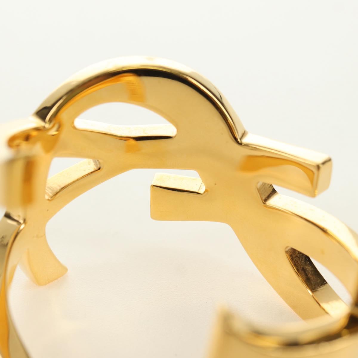 SAINT LAURENT Cassandra Bracelet metal Gold Auth yk20367M
