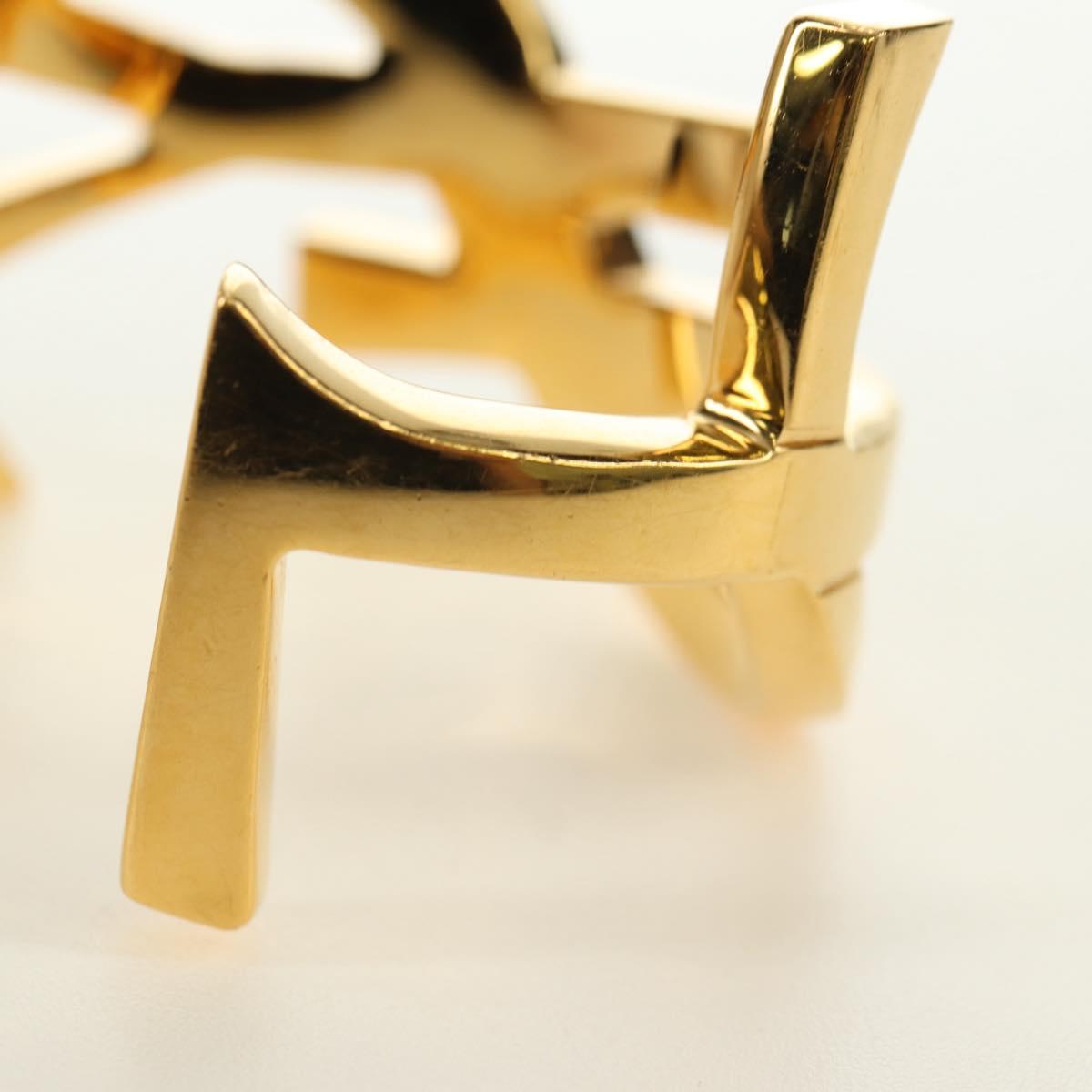 SAINT LAURENT Cassandra Bracelet metal Gold Auth yk20367M