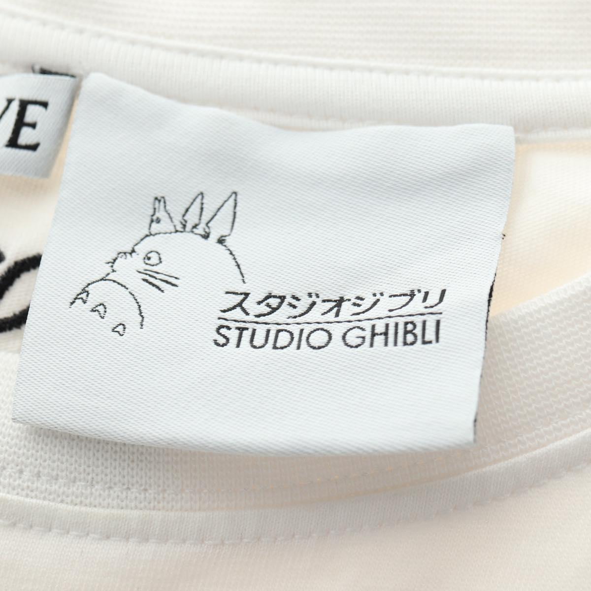 LOEWE Ghibli Spirited Away No-Face T Shirt polyester XL White Auth yk20368M