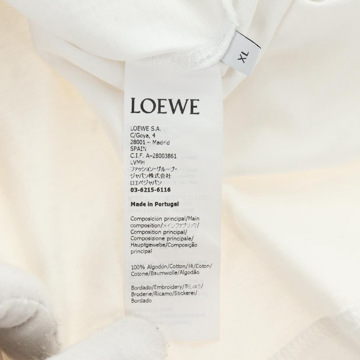 LOEWE Ghibli Spirited Away No-Face T Shirt polyester XL White Auth yk20368M