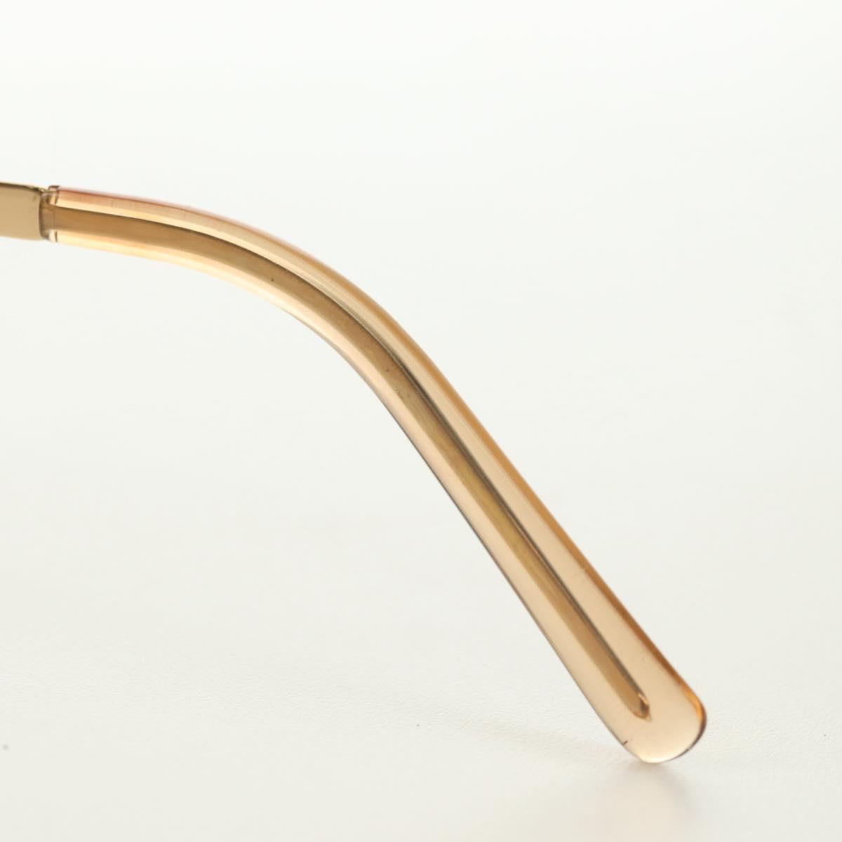 CHANEL Sunglasses metal Gold Tone CC Auth yk20387SAM