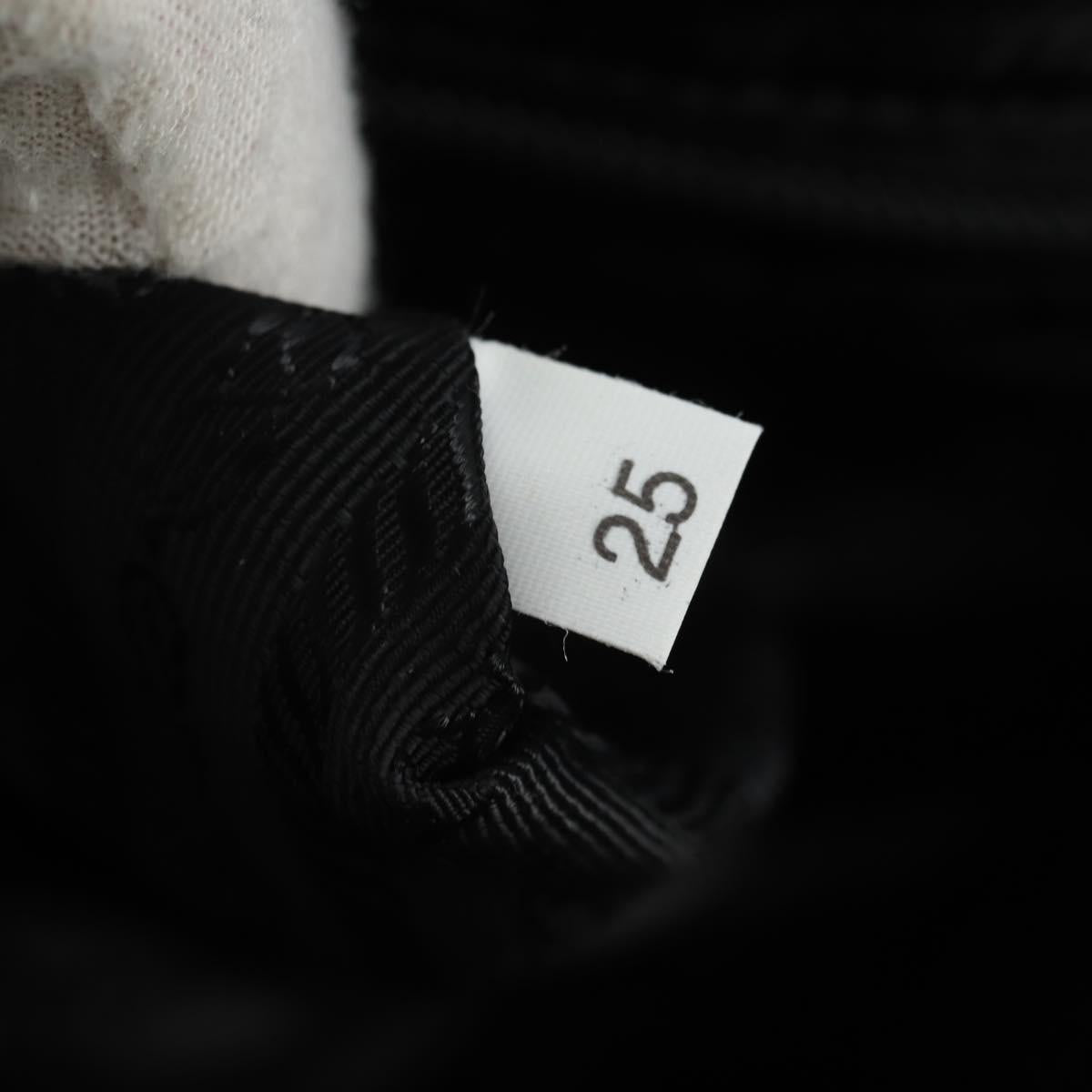 PRADA Backpack Nylon Black Silver 1BZ811 Auth yk20393SAM