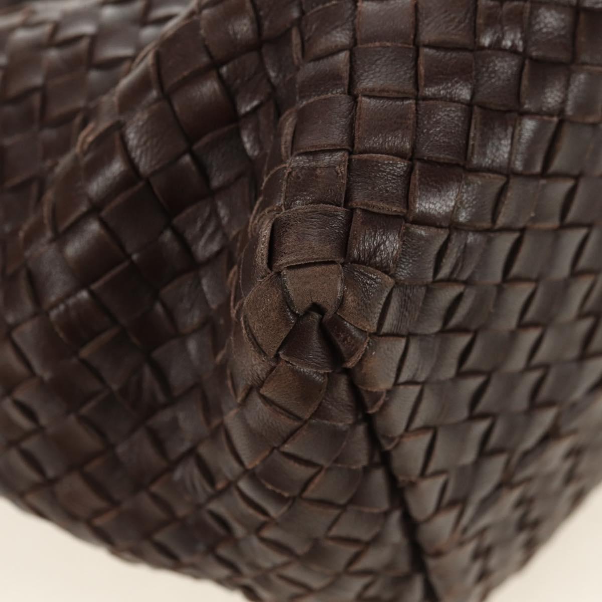 BOTTEGA VENETA INTRECCIATO Cabas MM Bag Leather Brown 115664 Auth yk20402SAV