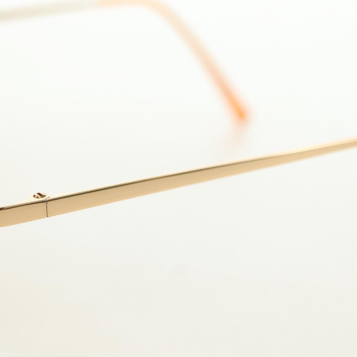 CHANEL Sunglasses metal Orange CC Auth yk20403SAM