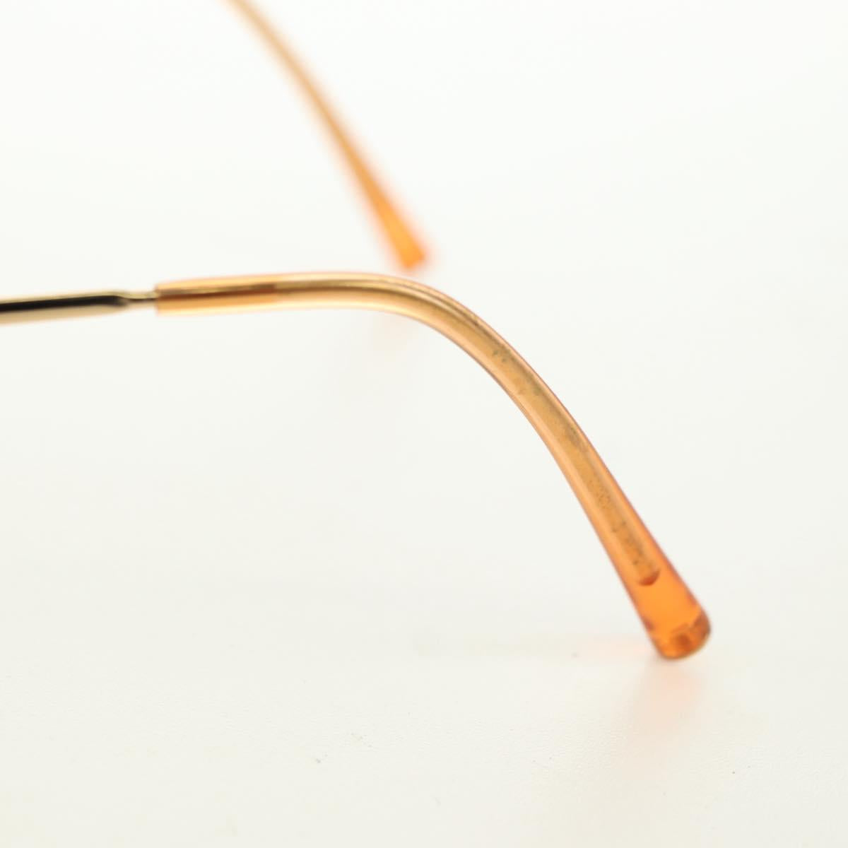 CHANEL Sunglasses metal Orange CC Auth yk20403SAM