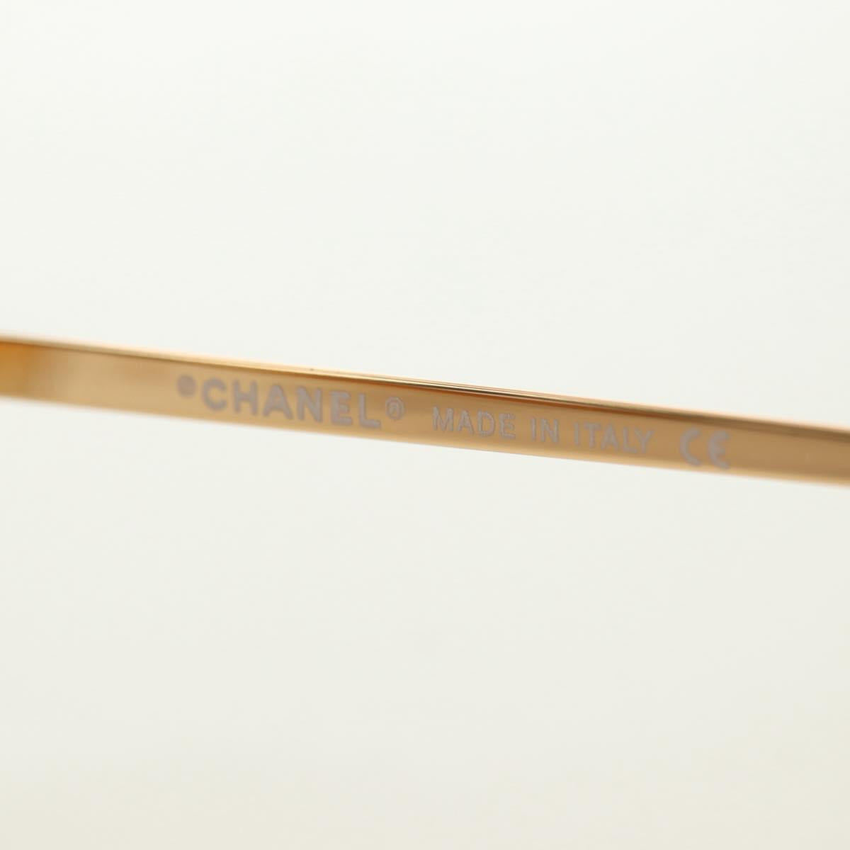 CHANEL Sunglasses metal Orange CC Auth yk20403SAM