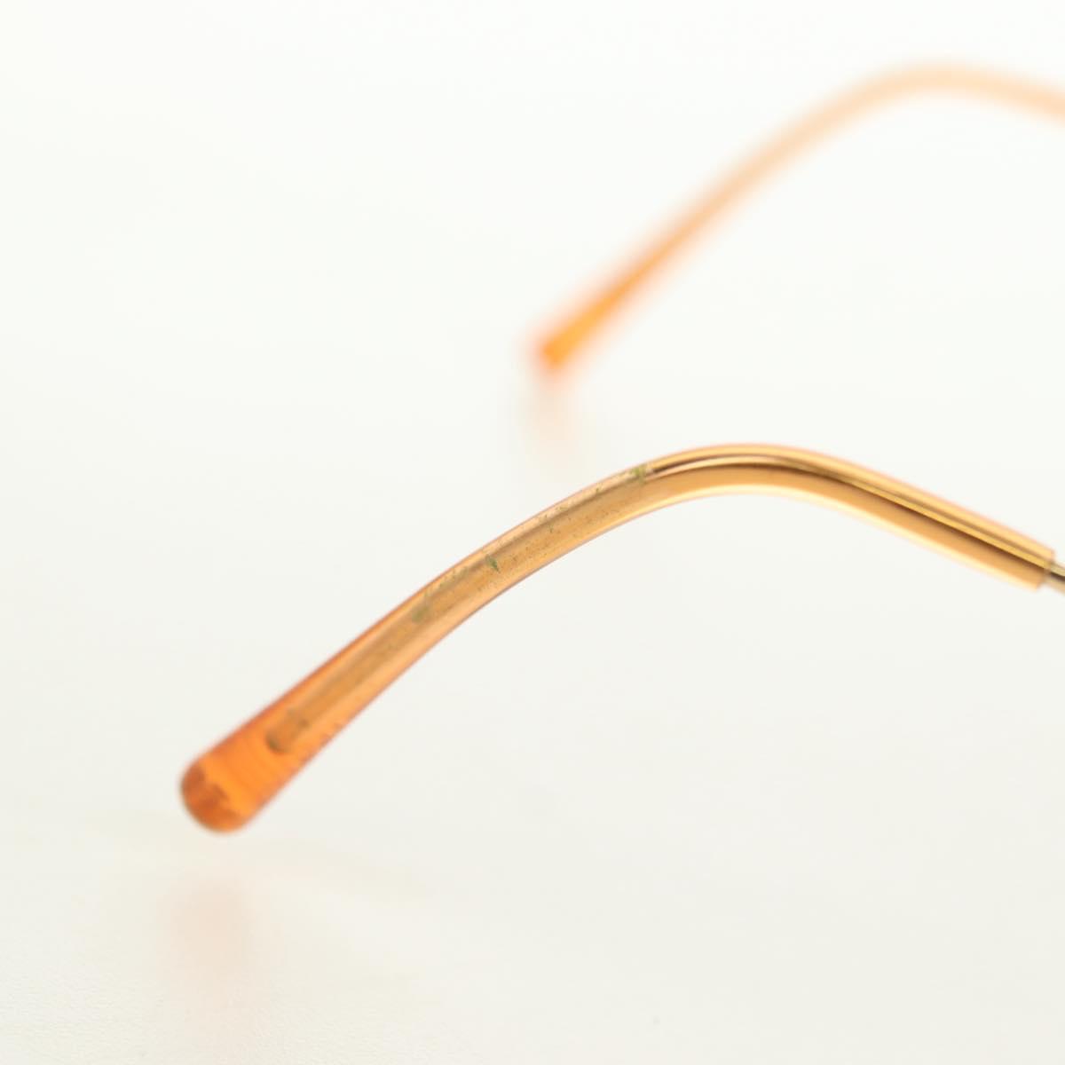 CHANEL Sunglasses metal Orange CC Auth yk20403SAM
