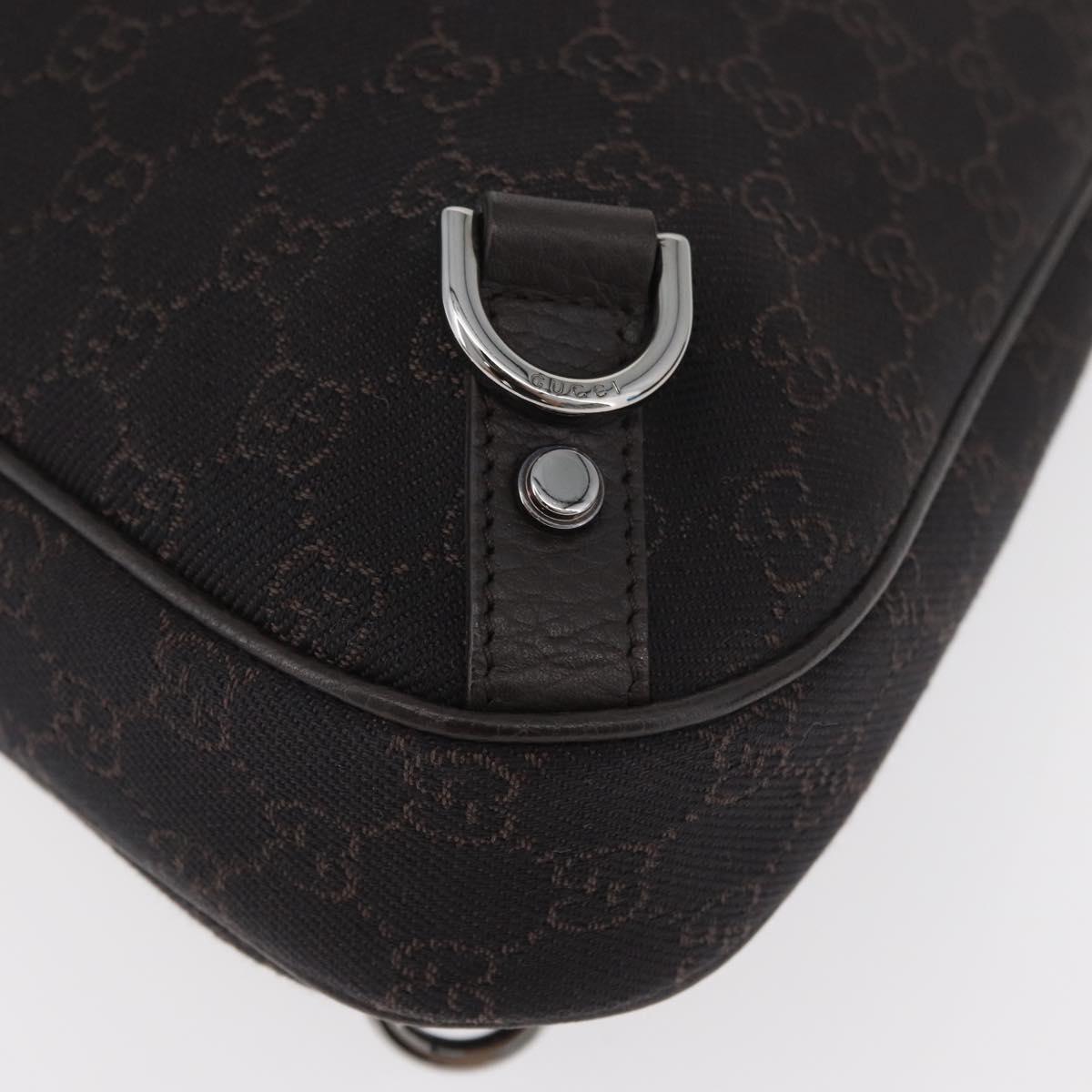 GUCCI Abbey Shoulder Bag Leather Outlet Brown Silver 268636 Auth yk20417SAV