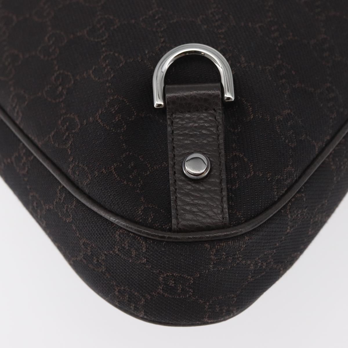 GUCCI Abbey Shoulder Bag Leather Outlet Brown Silver 268636 Auth yk20417SAV