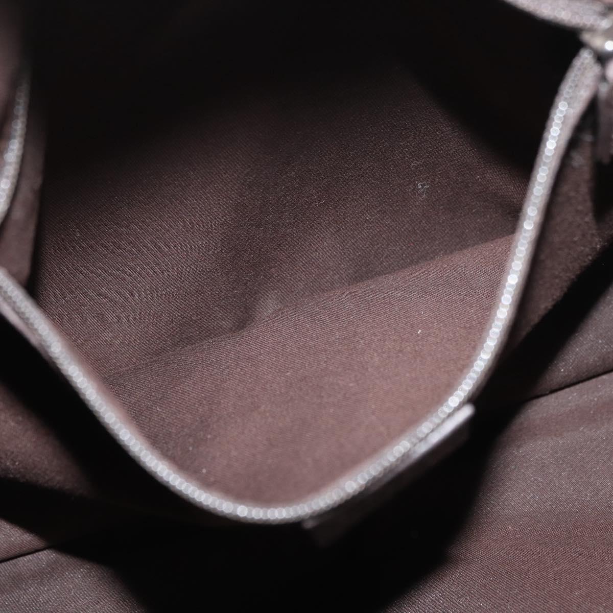 GUCCI Abbey Shoulder Bag Leather Outlet Brown Silver 268636 Auth yk20417SAV