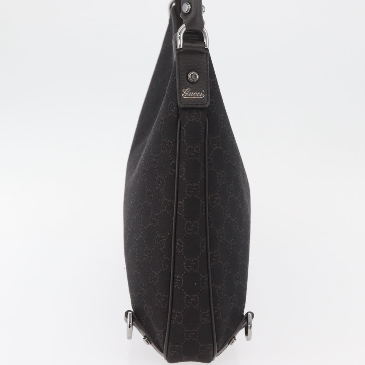 GUCCI Abbey Shoulder Bag Leather Outlet Brown Silver 268636 Auth yk20417SAV