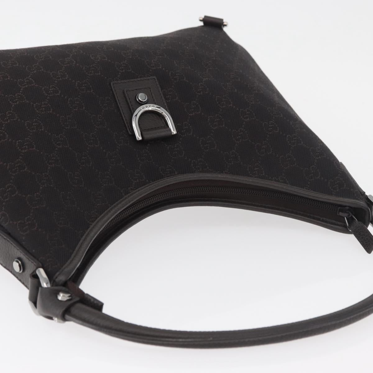 GUCCI Abbey Shoulder Bag Leather Outlet Brown Silver 268636 Auth yk20417SAV