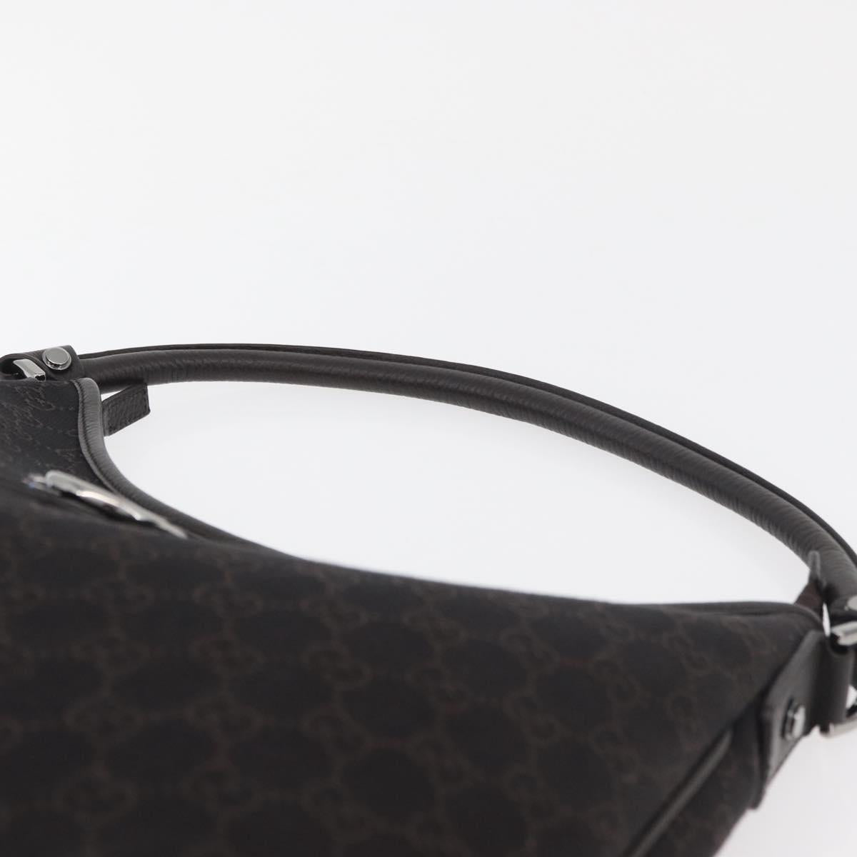 GUCCI Abbey Shoulder Bag Leather Outlet Brown Silver 268636 Auth yk20417SAV